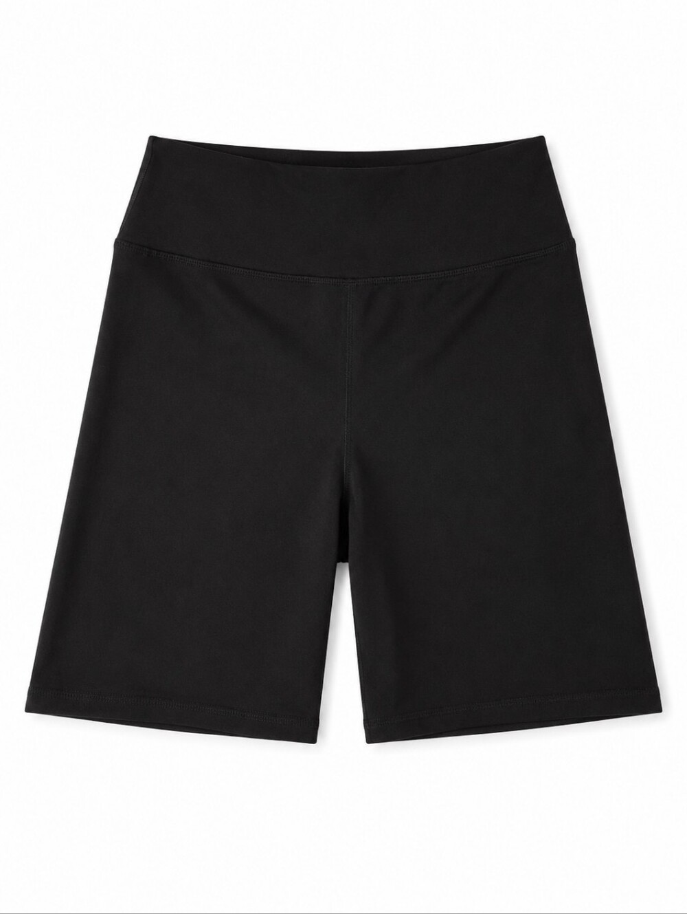 Kyodan High-Waisted Black Biker Shorts Back Zipper Pocket Activewear